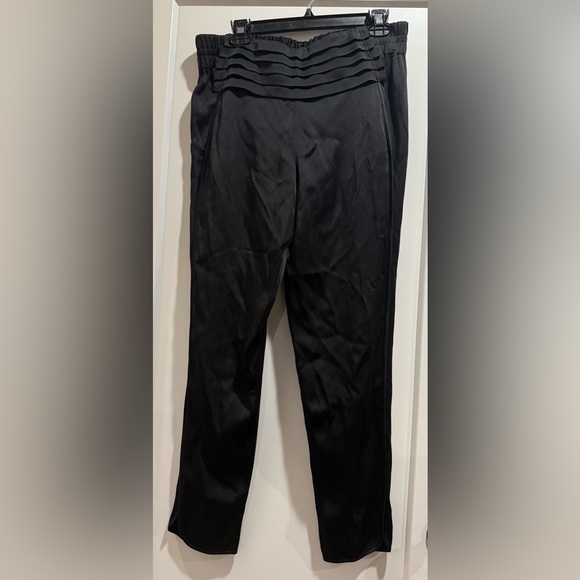 Alexander Wang Pants - Alexander Wang Black Pleated High-Waist Trousers Pants Size 8‎